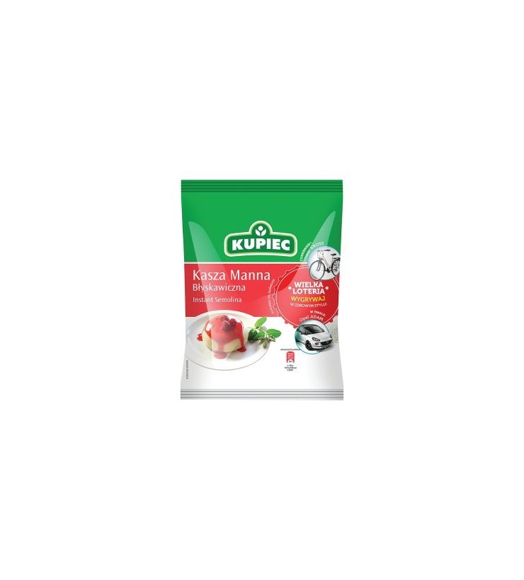 KASZA MANNA BŁYSKAWICZNA 400g - KUPIEC Zdrowe