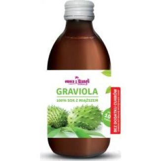 Sok z miąższem z owoców Gravioli bez cukru 500ml -Graviola