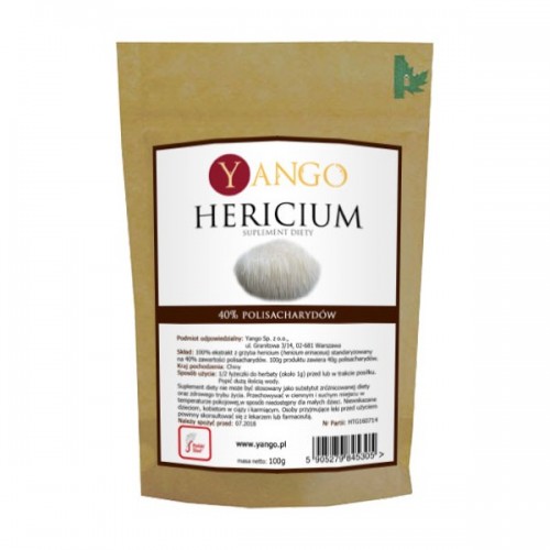 Hericium - ekstrakt 40% polisacharydów 100 g YANGO