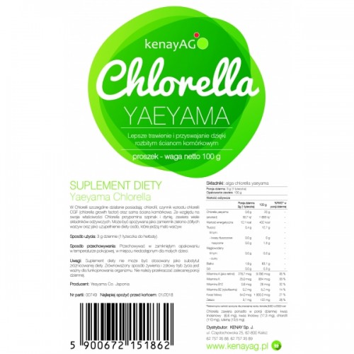 Chlorella Yaeyama w proszku (100 g)