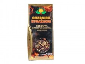 Herbata Owocowa grzaniec strażacki ( hibiskus, jabłko dzika róża, jarzębina, jałowiec, imbir) 100g / Natur Vit