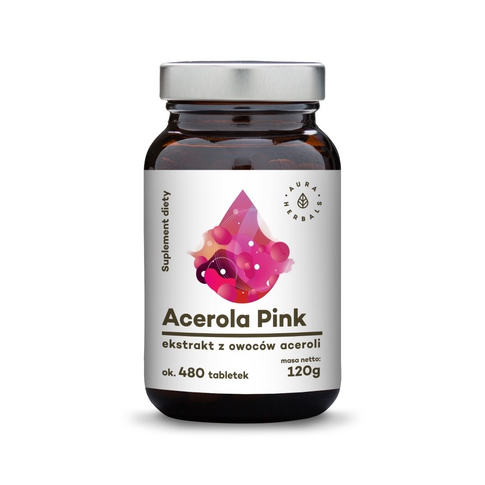 ACEROLA PINK 25% suplement diety AURA HERBALS 480szt