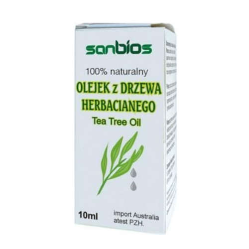 SANBIOS Olejek z Drzewa Herbacianego - 100% naturany, 10 ml