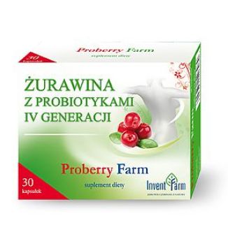 Proberry Farm - Żurawina z probiotykami IV generacji 30 kaps. Probiotyki