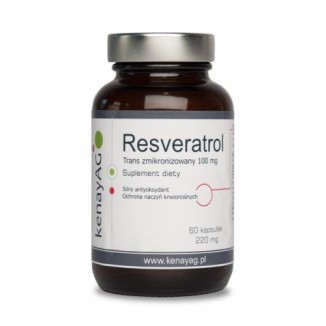 Resweratrol trans - zmikronizowany 100 mg (60 kapsułek) resweratrol