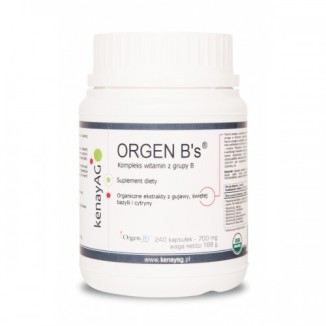 ORGEN B's® Kompleks witamin z grupy B (240 kapsułek)